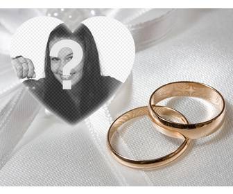 especial foto efecto comprometidos anillos oro