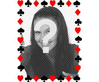 marco fotos simbolos cartas poker