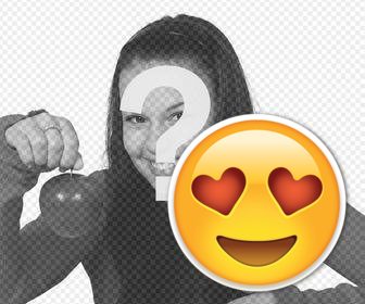editor poner emojis enamorados corazones