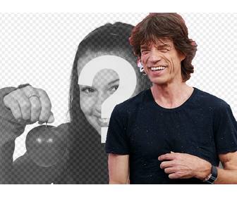 Crea un fotomontajes junto a Mick Jagger el famoso cantante de los Rolling Stones