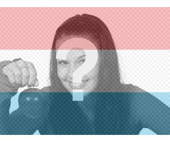 collage puedes poner bandera luxemburgo foto