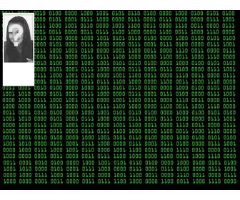 fondo numeros binarios matrix personalizable foto online