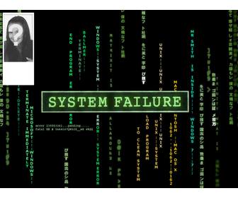 fondo pantalla twitter color negro texto system failure estilo matrix personalizable imagen