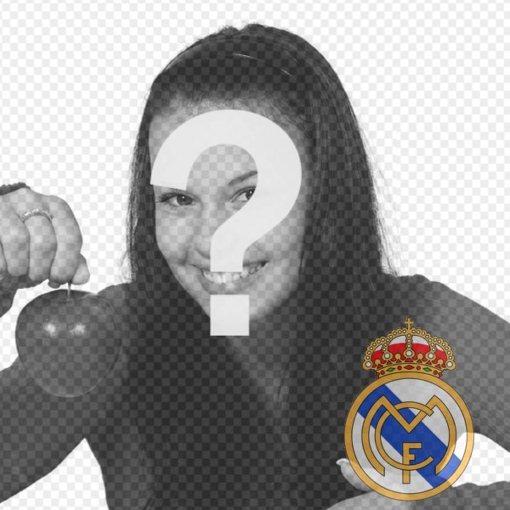 Fotomontaje para poner el escudo del Real Madrid en tu..
