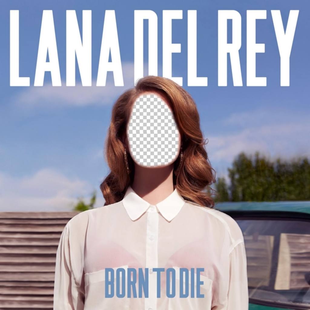 Fotomontaje con la portada del disco *Born to die* de la cantante Lana del Rey. ..