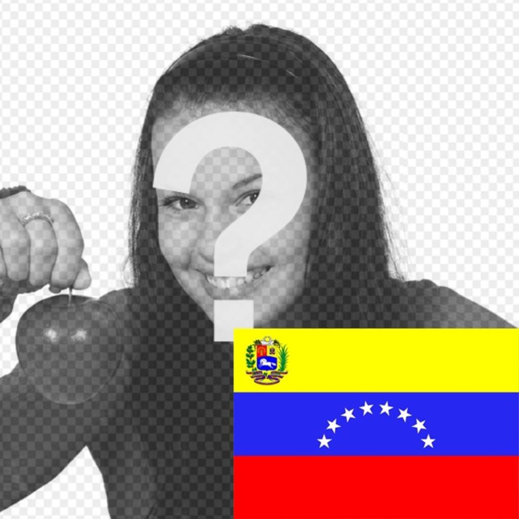 Montaje para poner la bandera de Venezuela en tu foto. ..