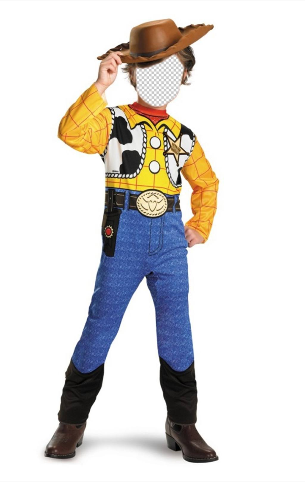 Fotomontaje de Woody de Toy Story para disfrazar a tu niño online ..