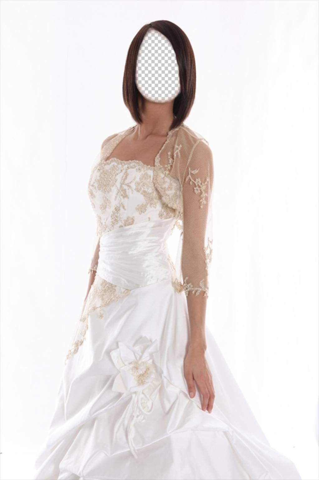 Fotomontaje para vestirte de novia con el pelo moreno y corto ..