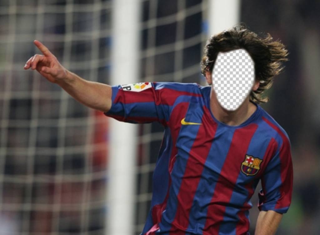 Ponle una cara al jugador de fútbol Lionel Messi con este fotomontaje ..