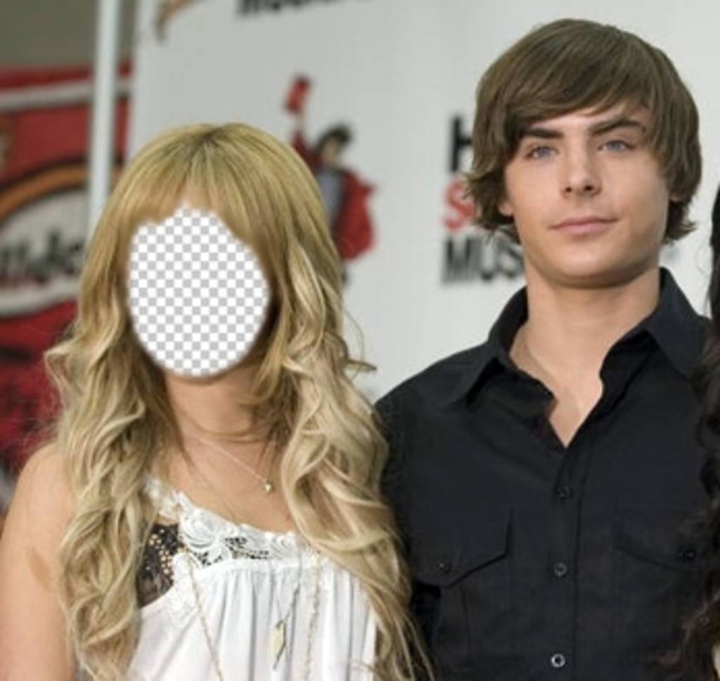 Fotomontaje para poner tu cara en Ashley Tisdale junto a Zac Efron ..