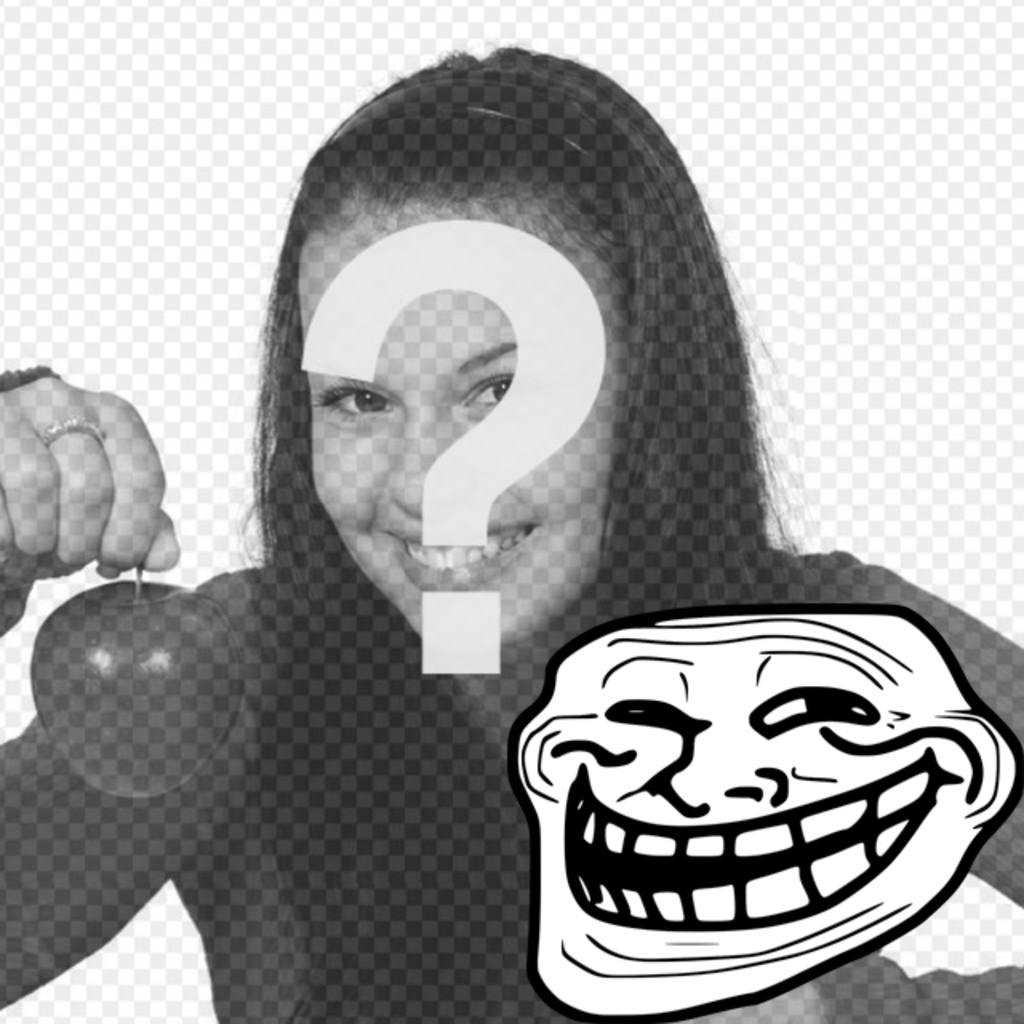 Fotomontaje para poner el Meme de Troll Face con tu foto. ..