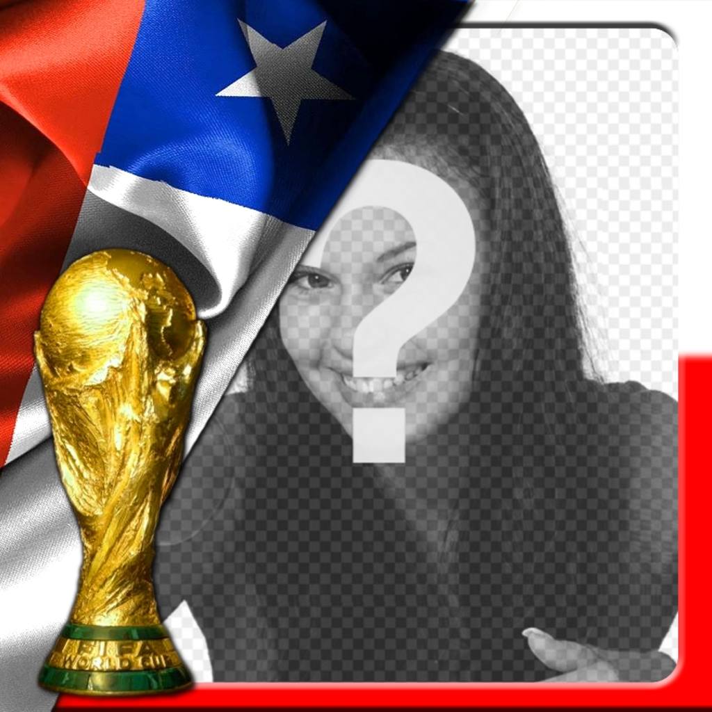 Efecto para poner la bandera de Chile con una imagen tuya de fondo. ..