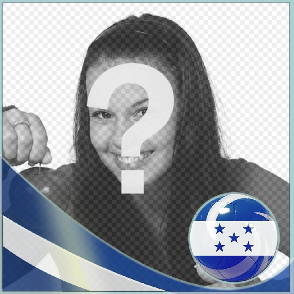 Foto efecto para poner la bandera de Honduras en tu foto online. ..