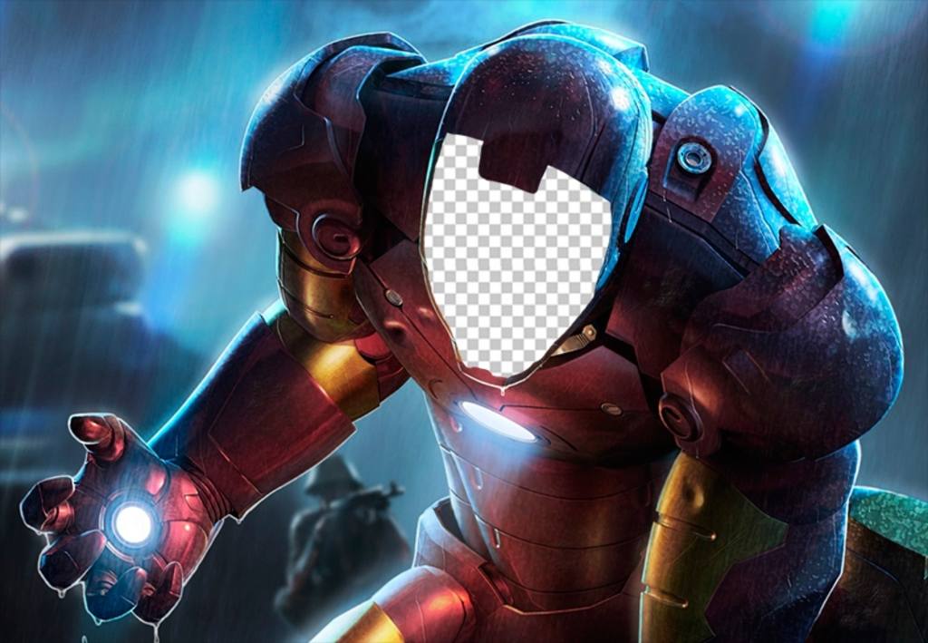 Fotomontaje para poner tu cara en el traje especial de Iron Man. ..