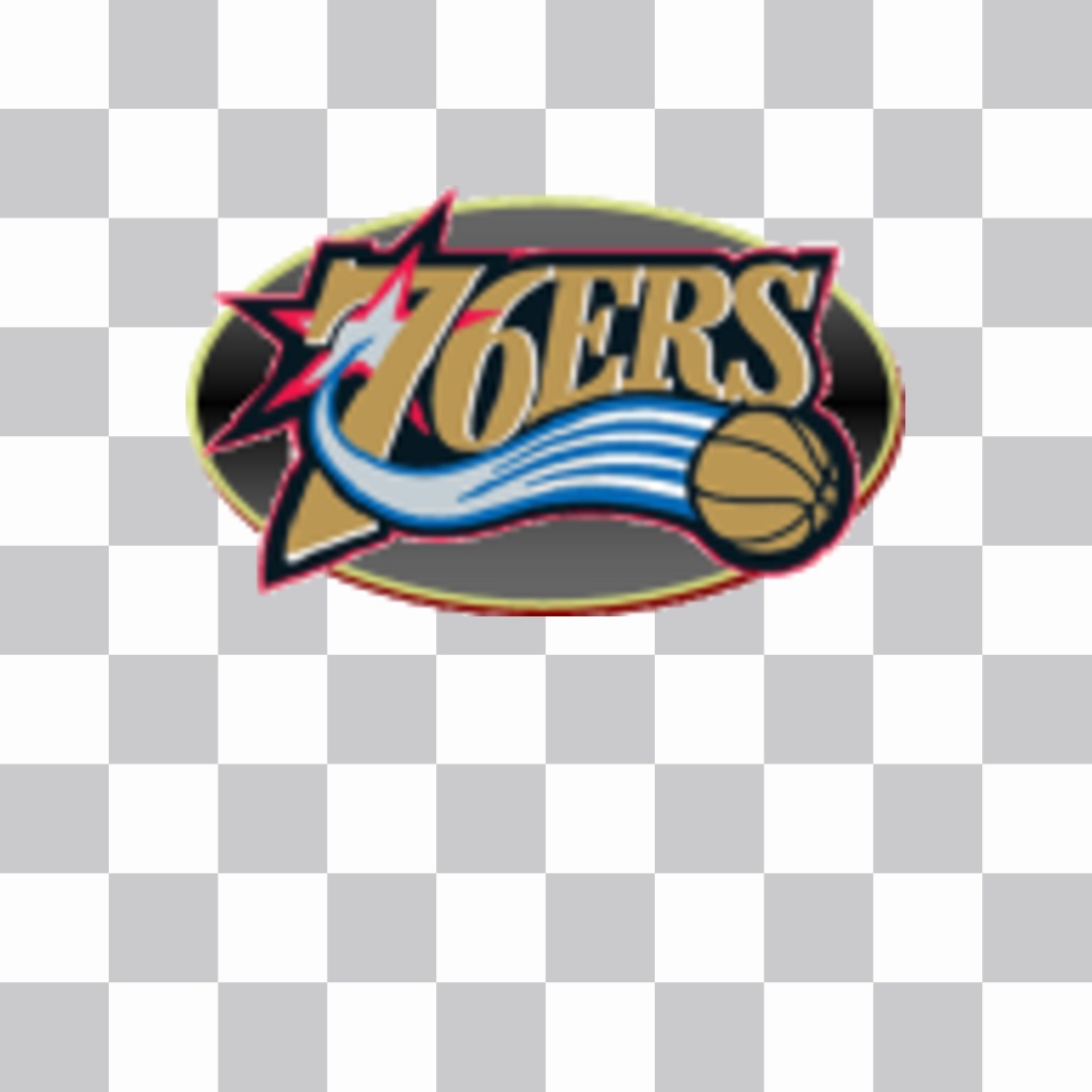 Pegatina con el logo de los Philadelphia 76ers. ..