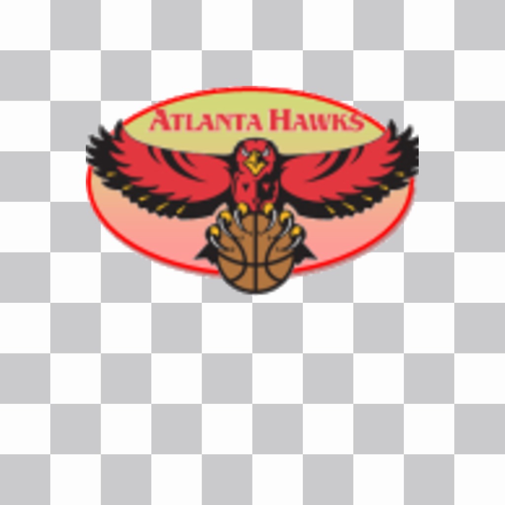 Sticker con el logo del equipo de baloncesto Atlanta Hawks. ..