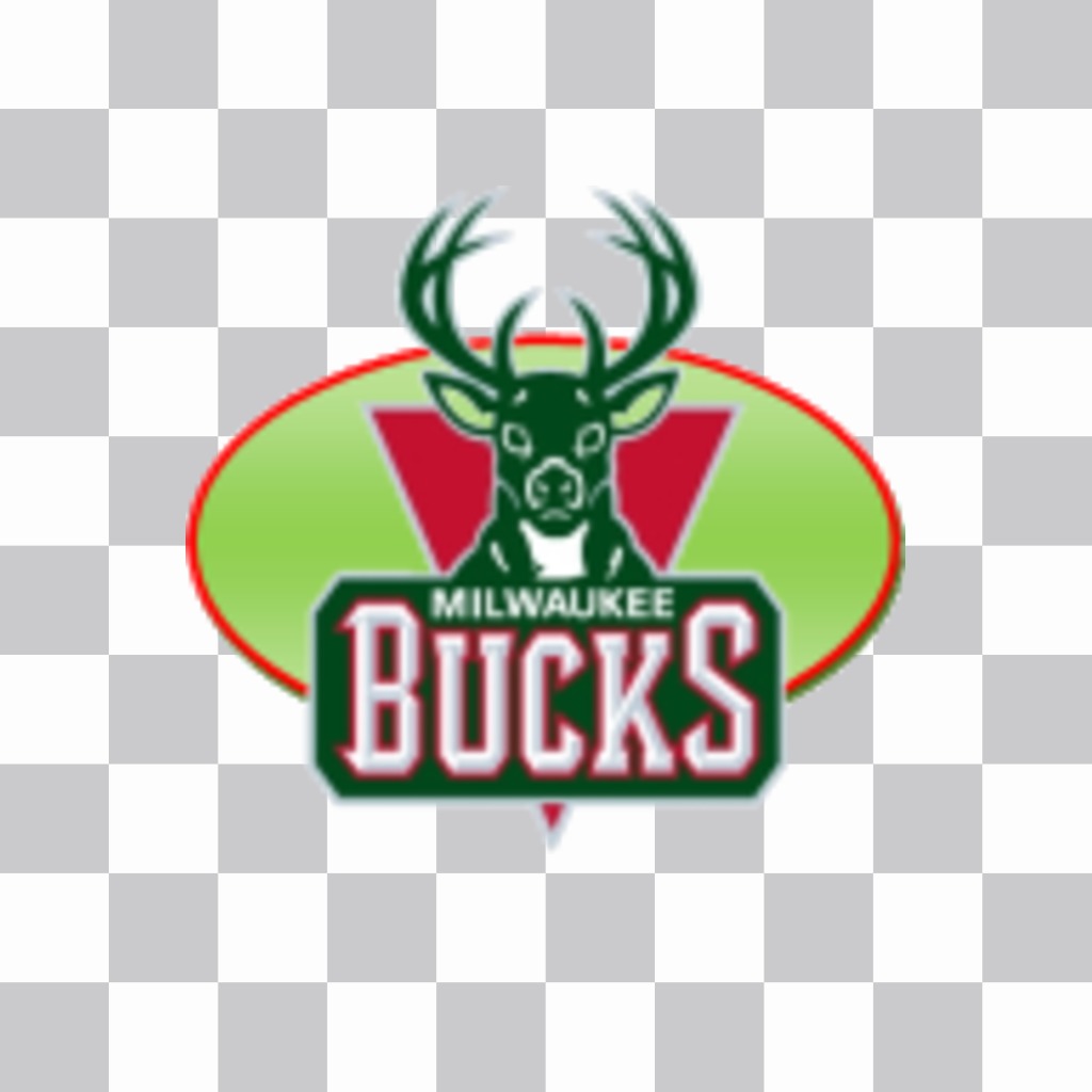 Pegatina con el logo del equipo Milwaukee Bucks. ..
