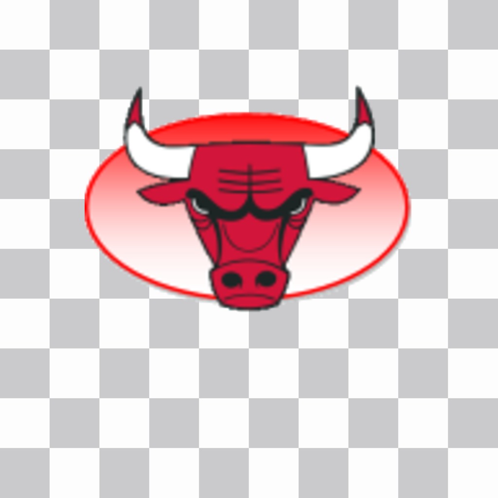 Pegatina con el logo de los Chicago Bulls. ..