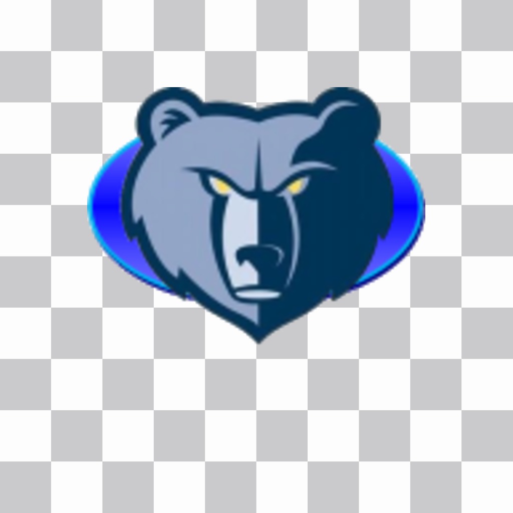 Pegatina del logo de los Memphis Grizzlies con un oso. ..
