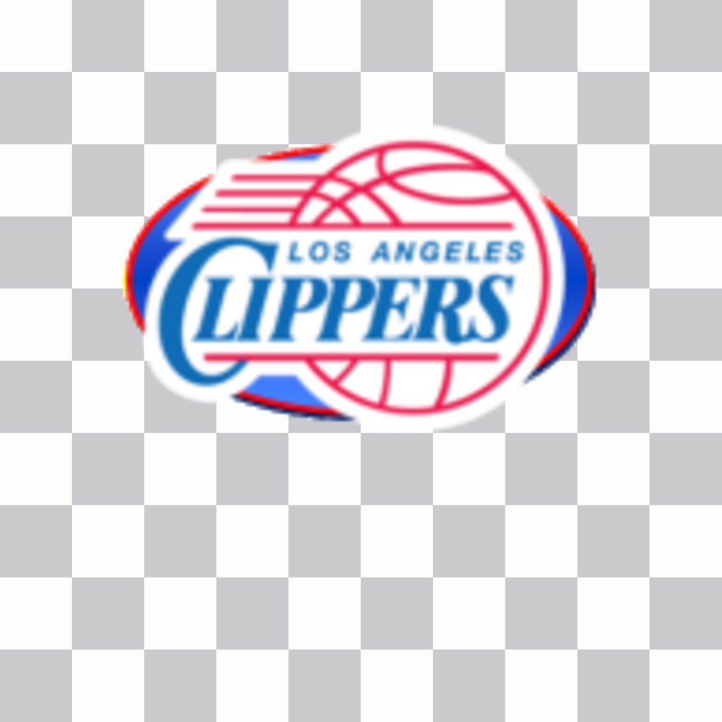 Pegatina de la NBA con el logo de Los Angeles Clippers. ..