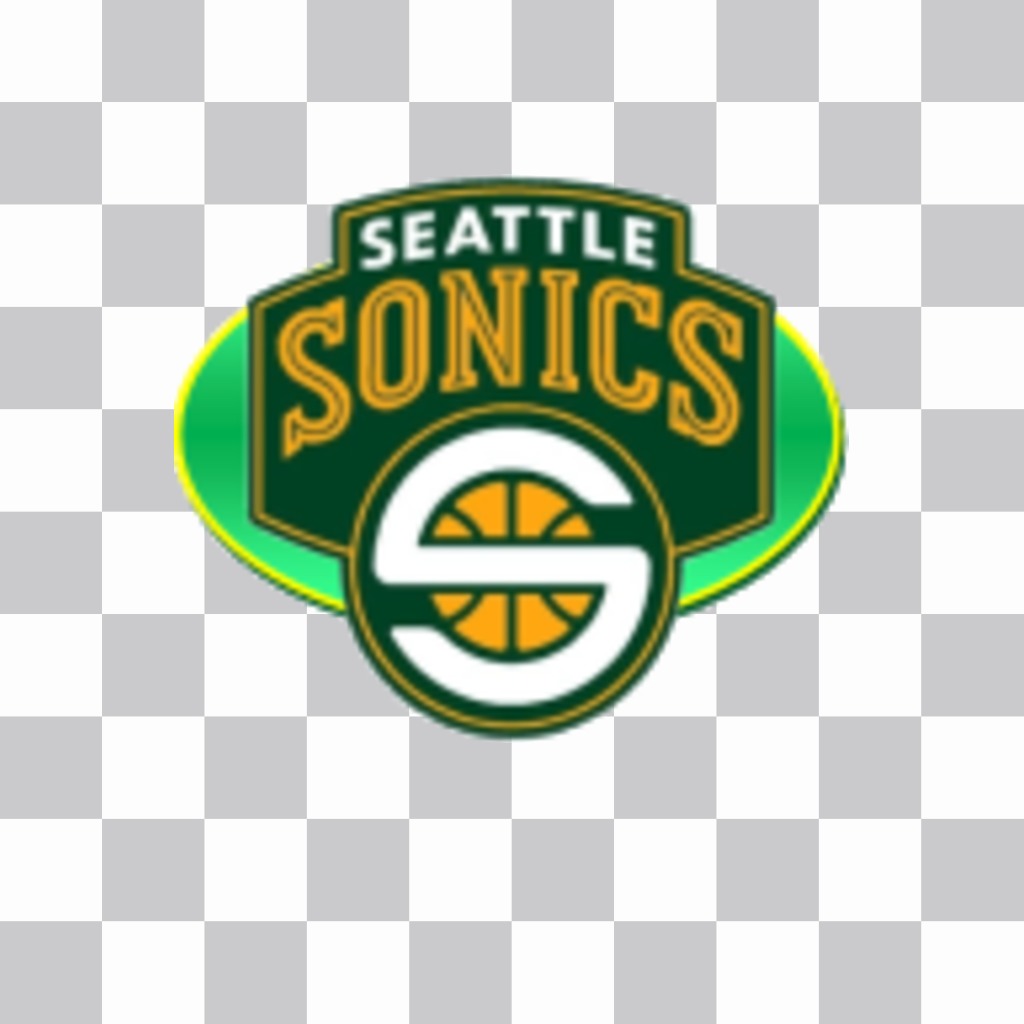Pegatina con el logo de los Seattle SuperSonics. ..
