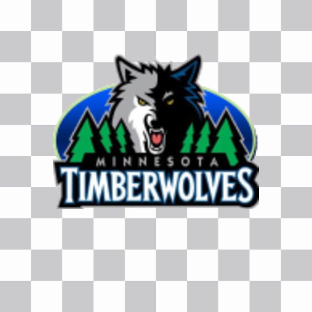 Logo de los Minnesota Timberwolves en pegatina. ..