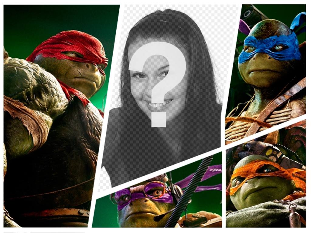 Fotomontaje con las nuevas tortugas ninja ..