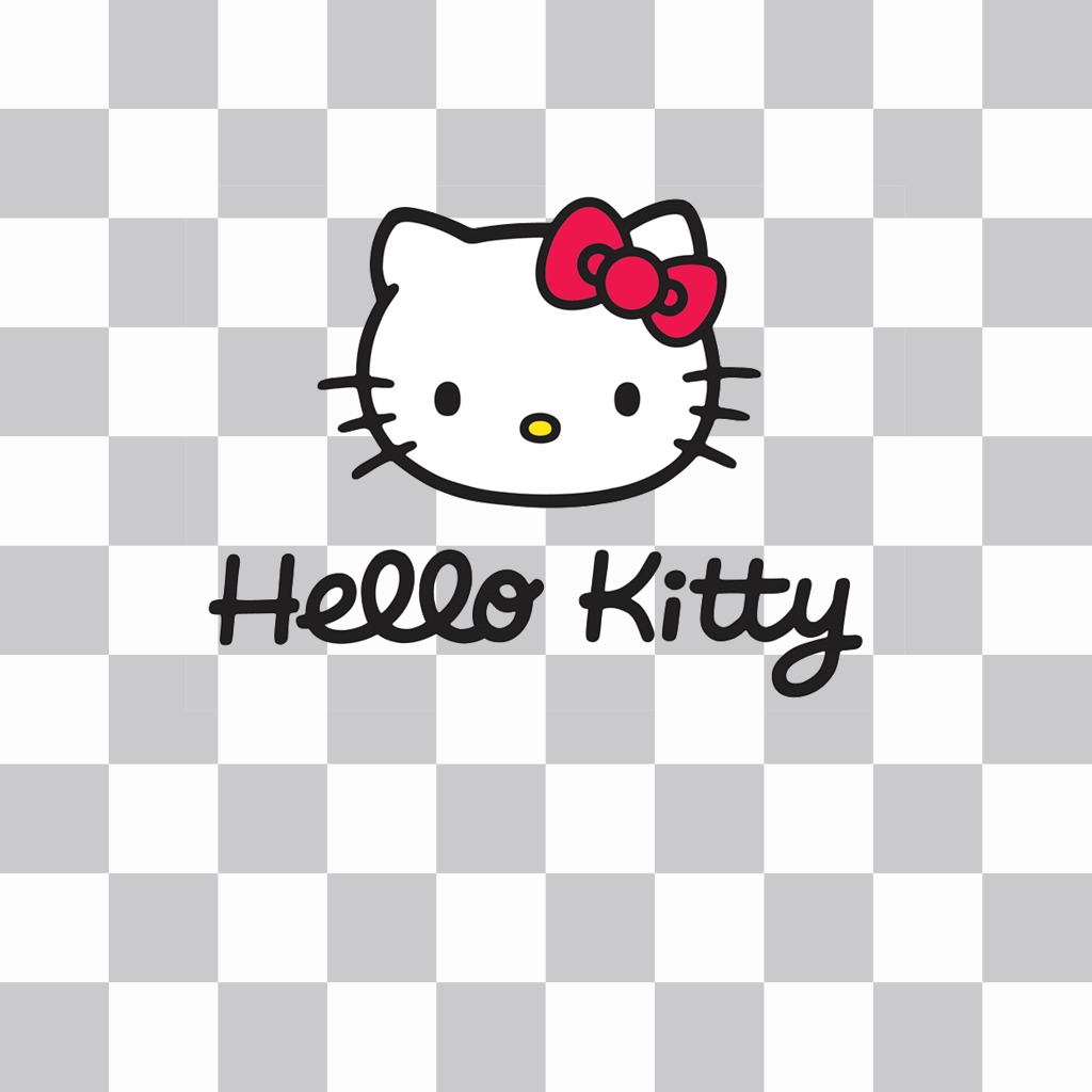 Pegatina con el logo de Hello Kitty ..