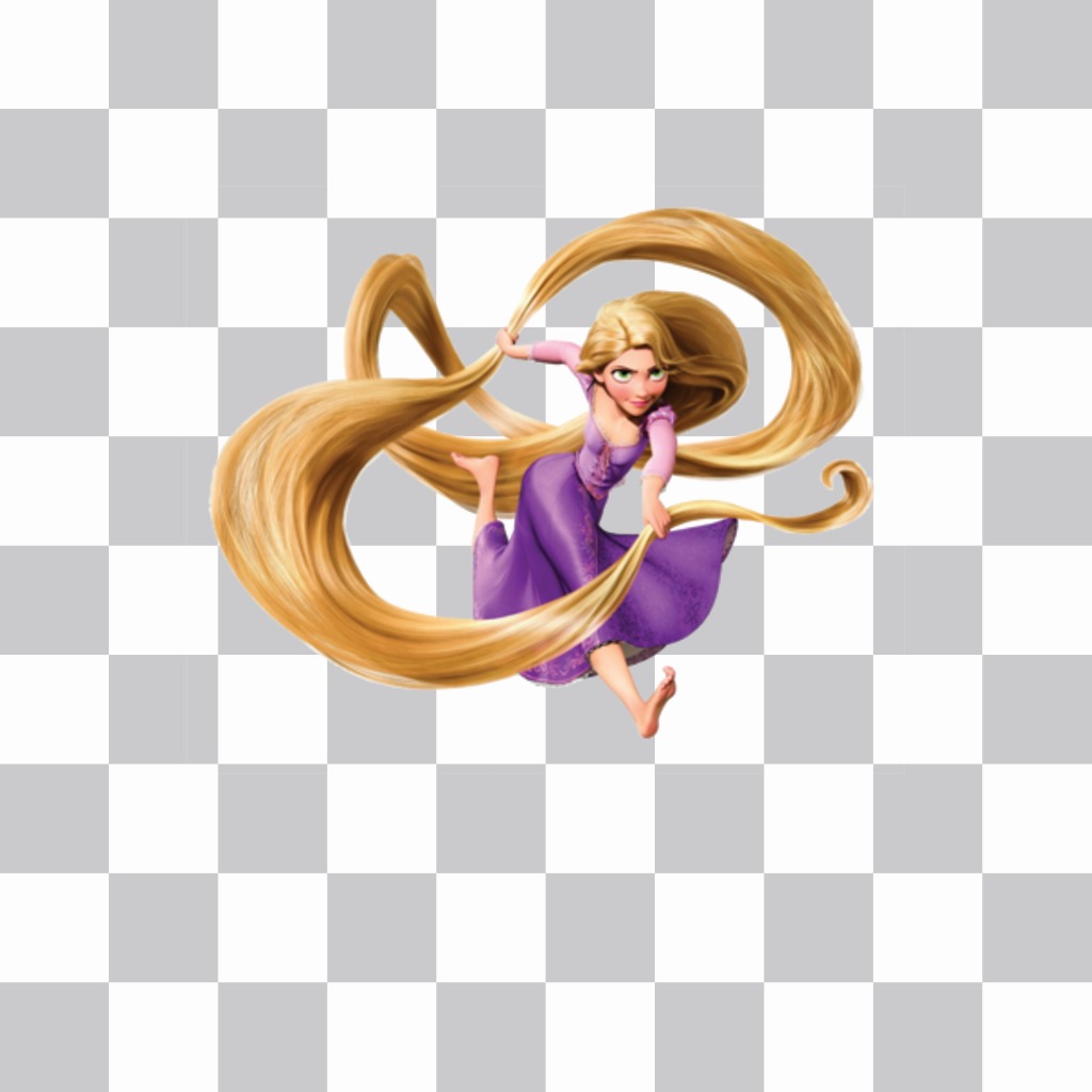 Pon a la princesa Rapunzel en tus fotos con este fotomontaje ..