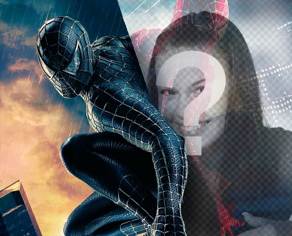 Fotomontaje para poner tu foto en el reflejo de Spiderman ..