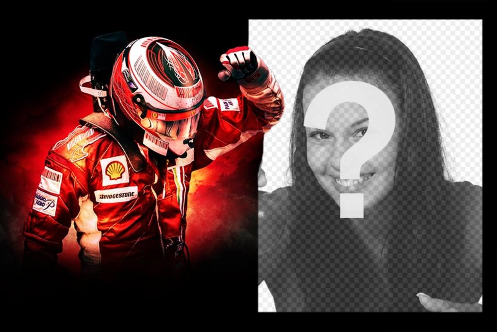 Fotomontaje con Kimi Räikkönen ..