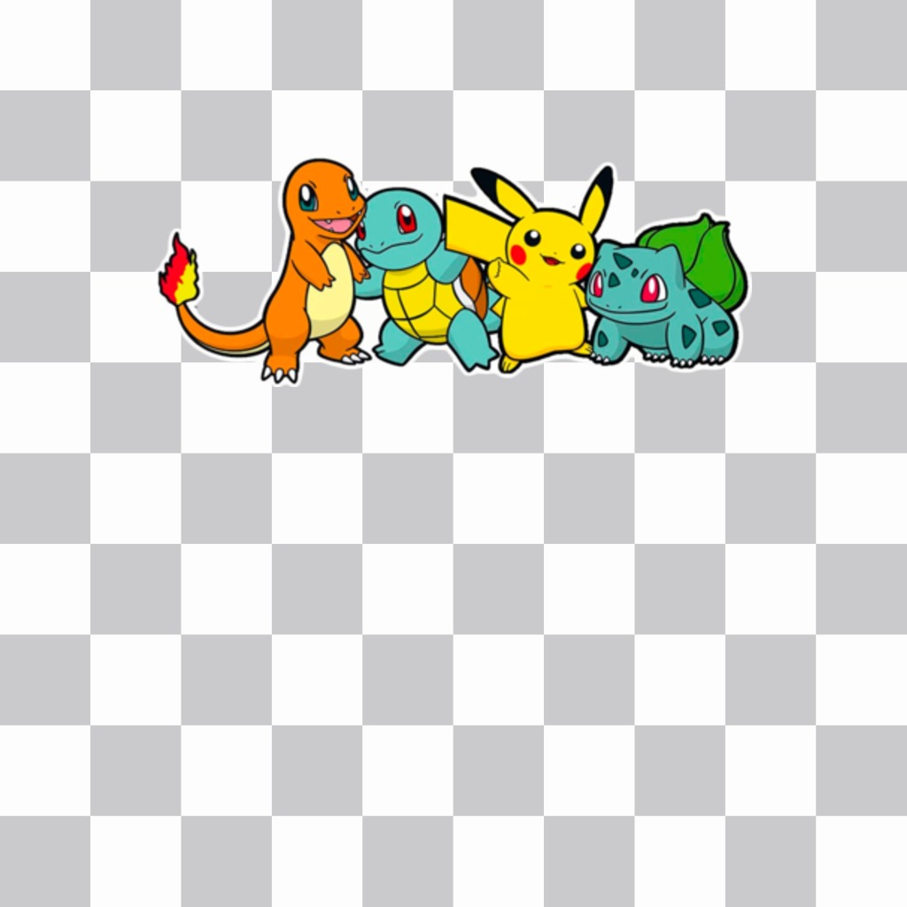 Sticker con cuatro Pokémons de la primera generación ..
