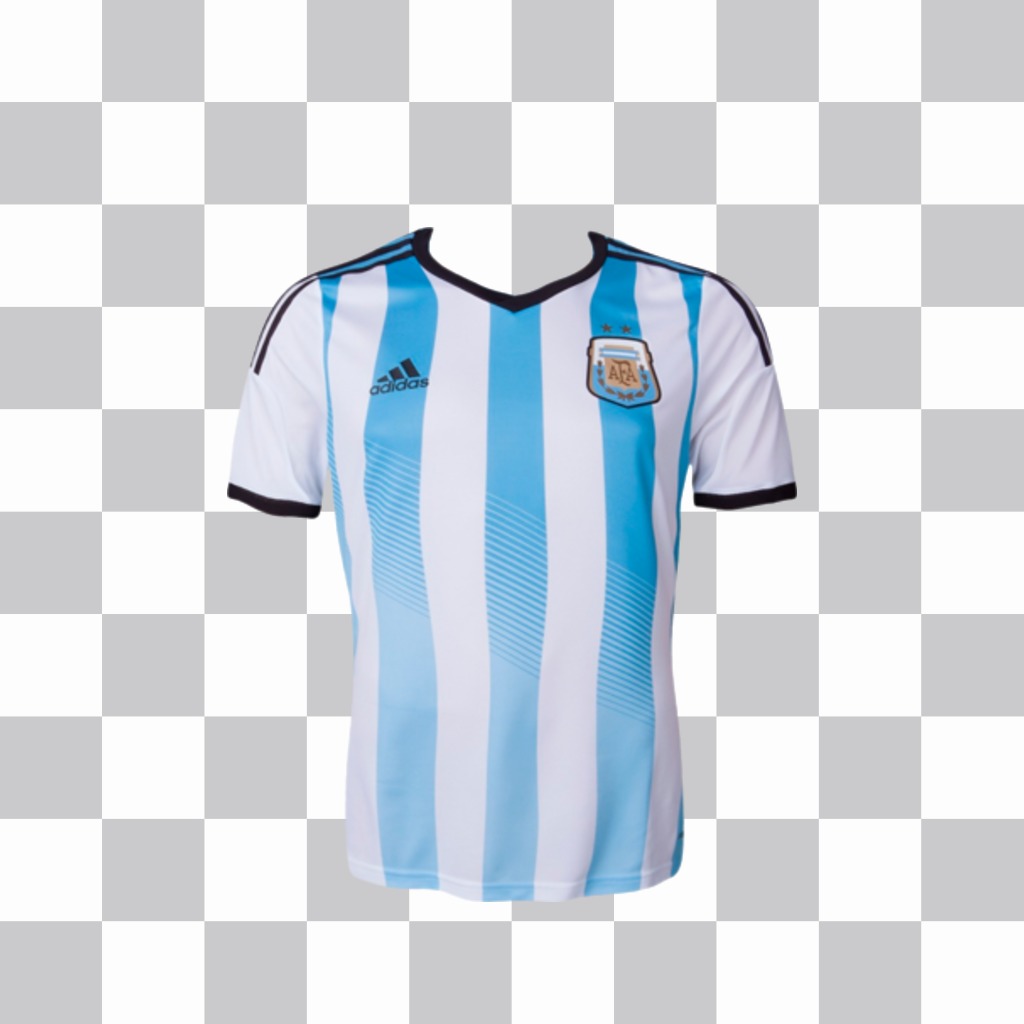Camiseta de la selección de Argentina para tus fotos. ..