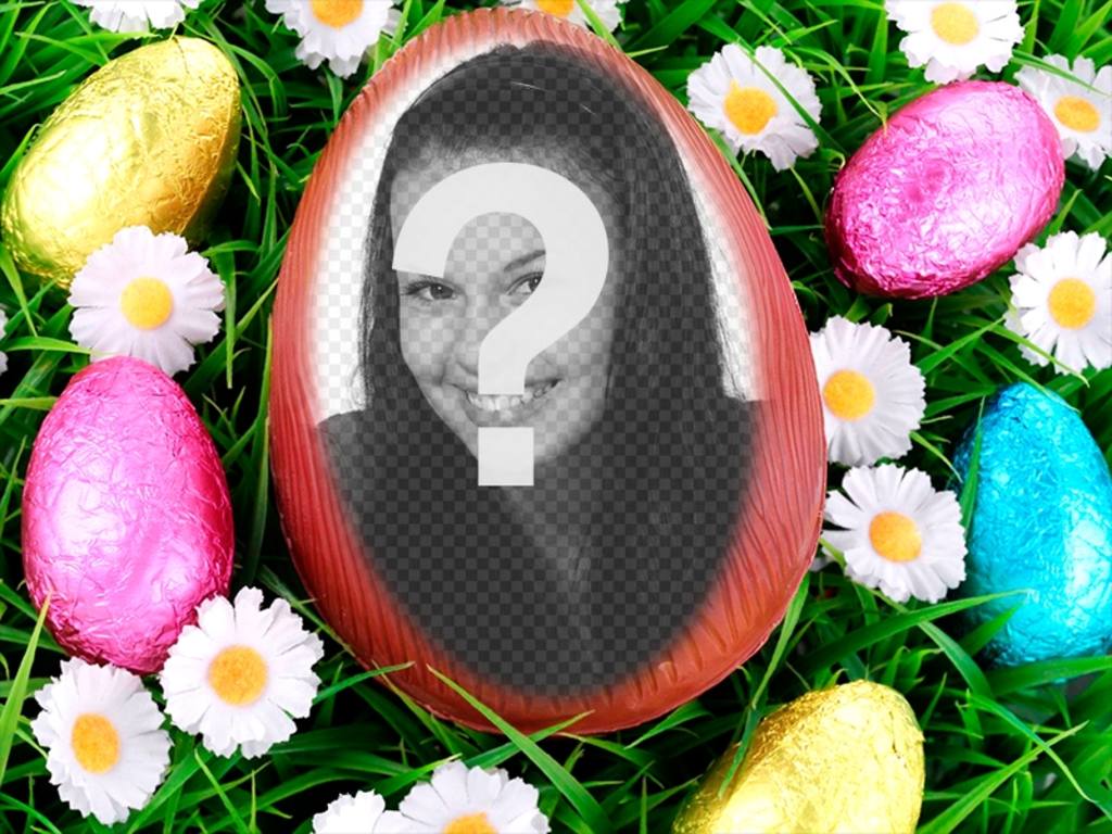 Fotomontaje para poner tu imagen dentro de un huevo de Pascua ..