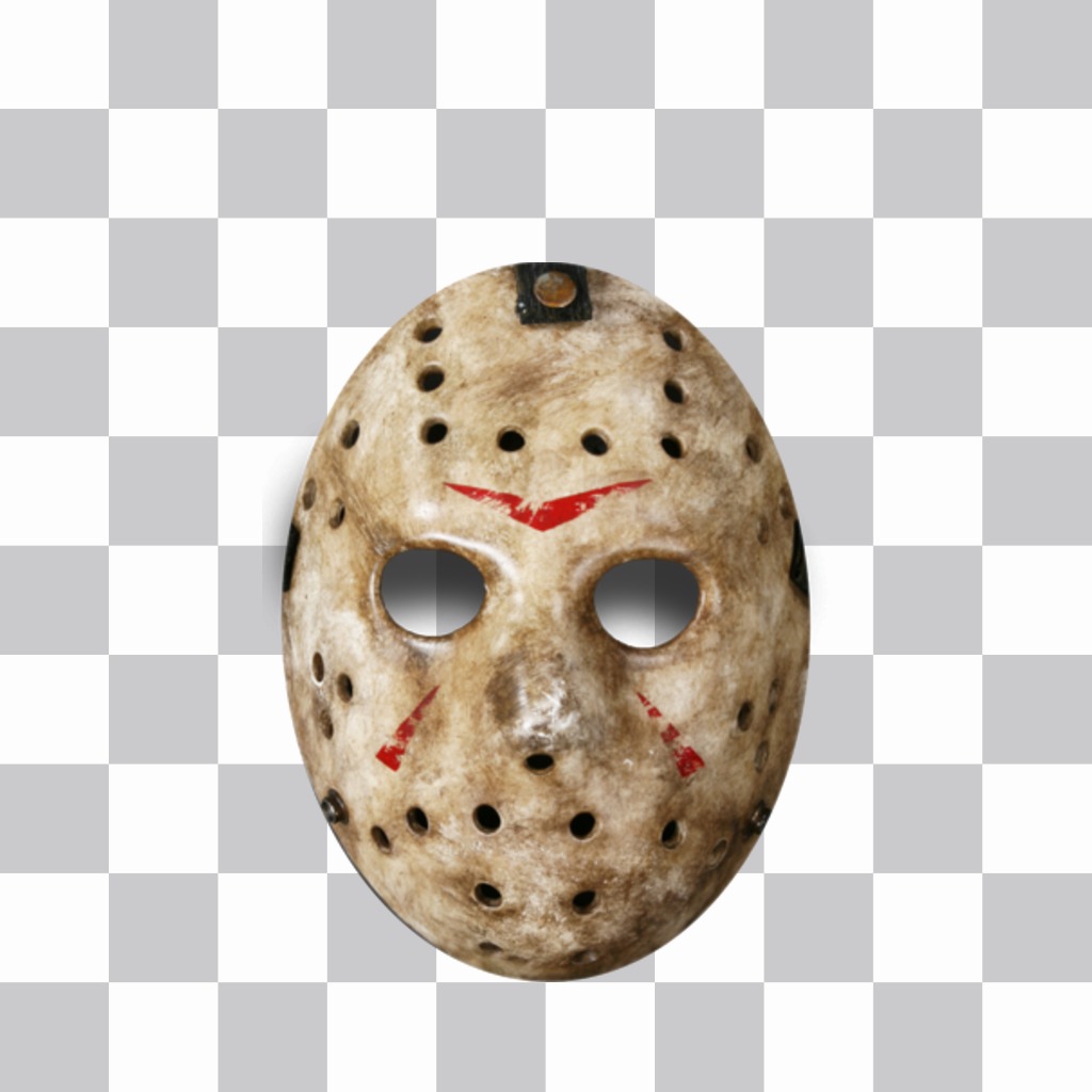 Pegatina de la máscara de Jason para tu foto ..