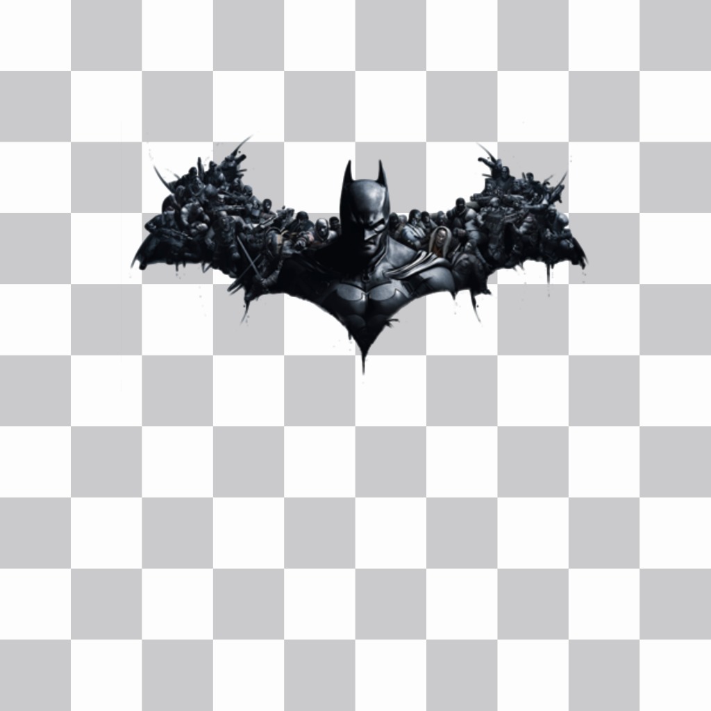 Pon en tus fotos el murciélago del videojuego de Batman Origins. ..