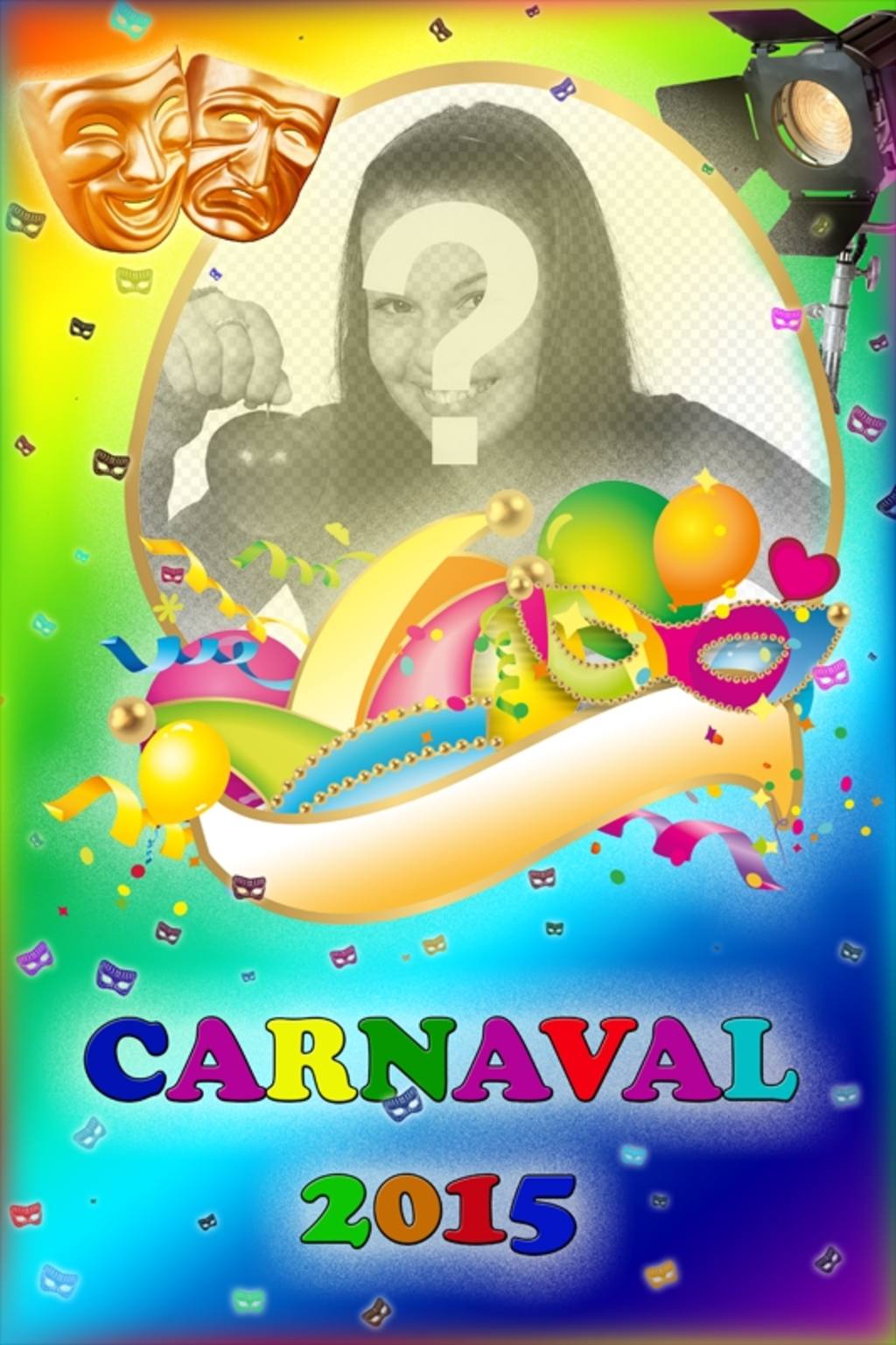 Fotomontaje cartel Carnaval 2015 con tu foto ..