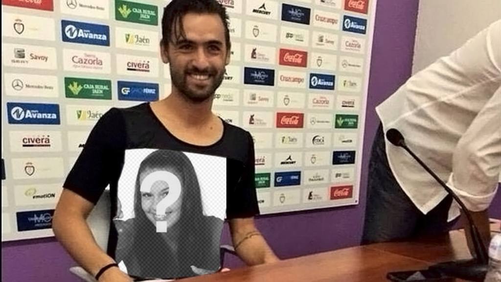 Meme para poner tu foto en la camiseta del futbolista Nuno Silva. ..