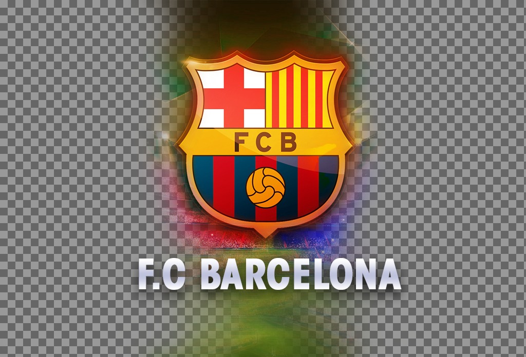 Sube dos fotos a este montaje online del FC Barcelona. ..