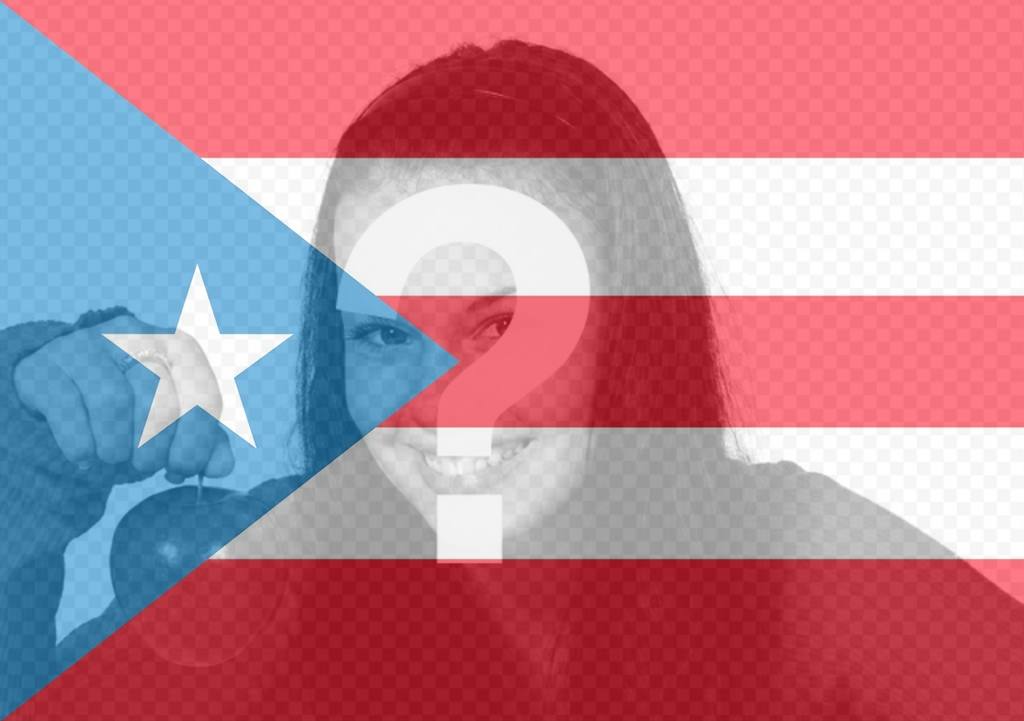 Bandera de Puerto Rico para poner en tu foto ..