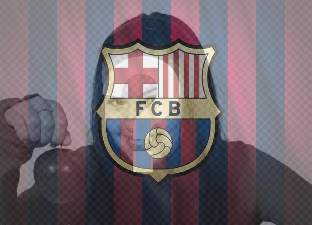 Fotomontaje del escudo del FC Barcelona para tu foto ..
