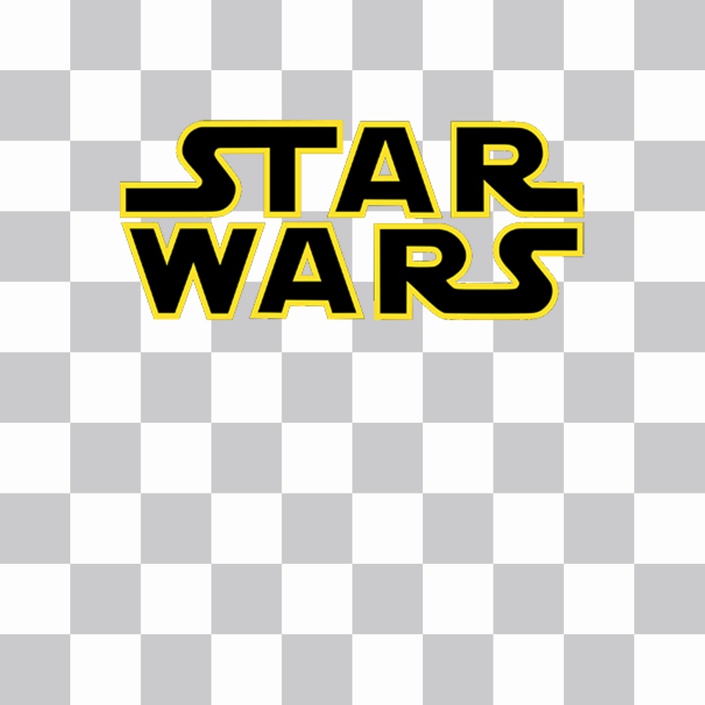Sticker del logo de Star Wars para poner en tus fotos ..