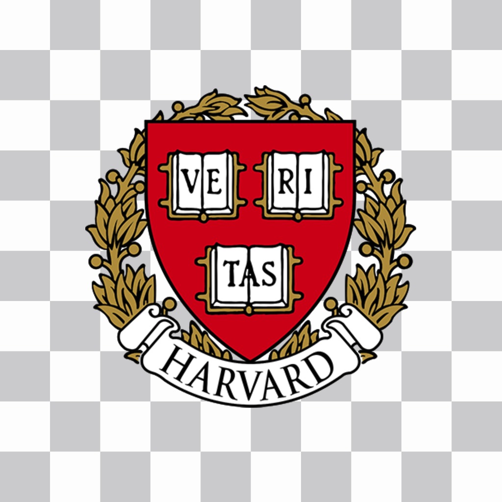 Escudo de la Universidad de Harvard para poner en tus fotos ..