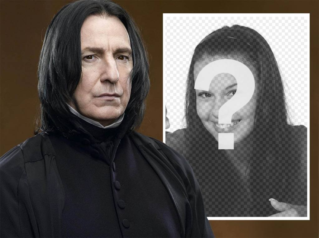 Fotomontaje con Snape de Harry Potter para subir una foto ..
