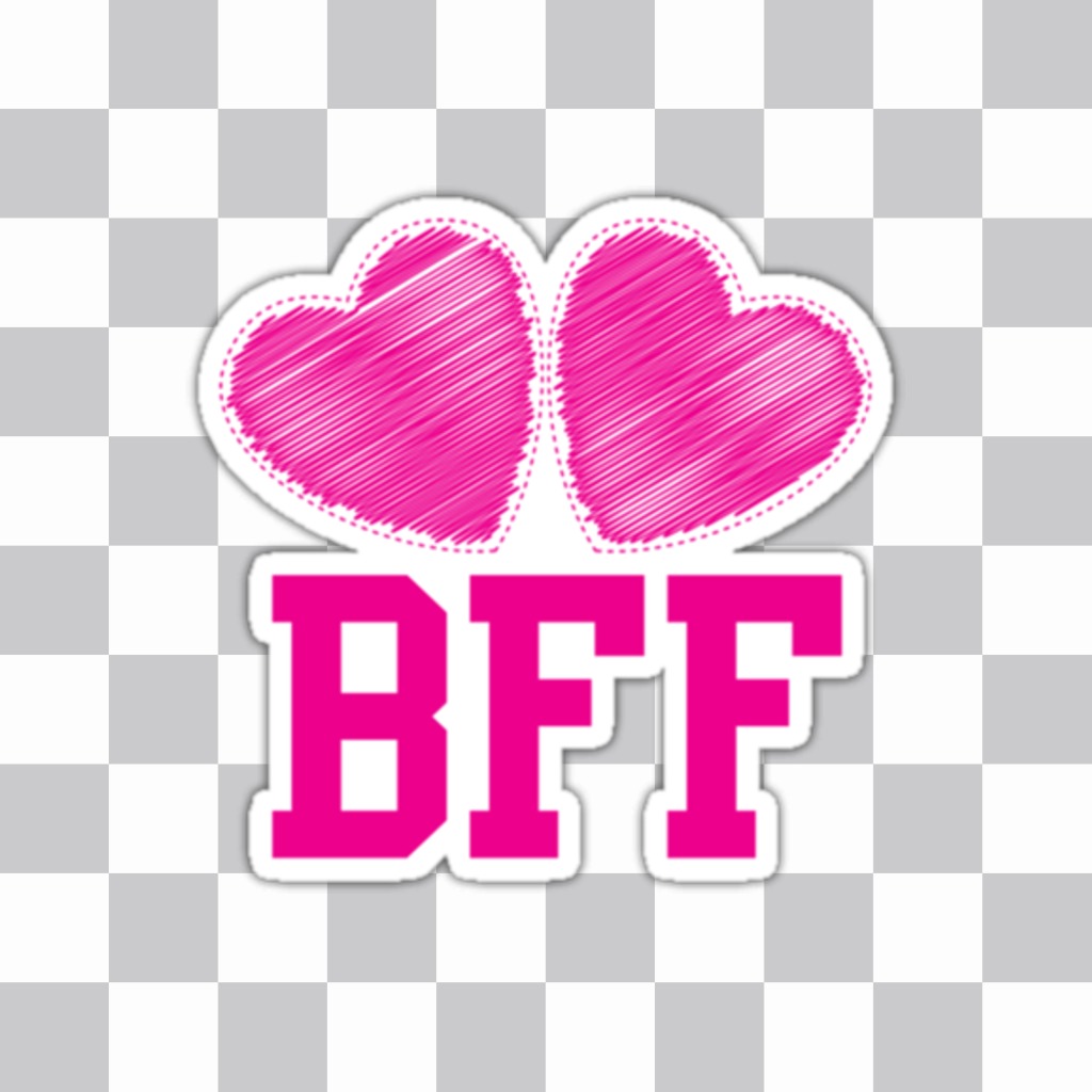 Demuestra quién es tu mejor amigo con este sticker de BFF ..