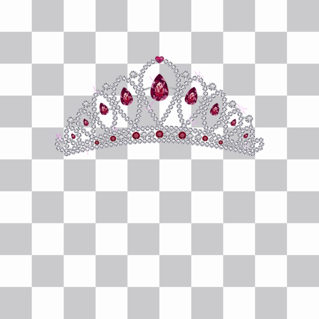 Ponte una tiara de diamantes con este fotomontaje online ..