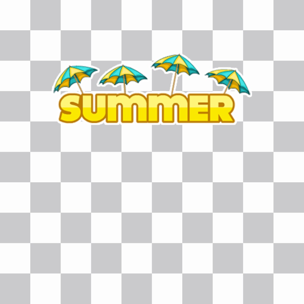 Disfruta el verano con este sticker de SUMMER para tus fotos ..