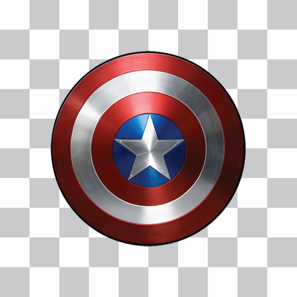 Escudo del Capitán América que puedes añadir en tus fotos y gratis ..