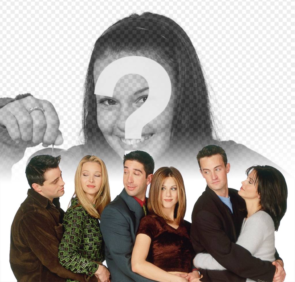Tu foto con los personajes de Friends en este fotomontaje ..