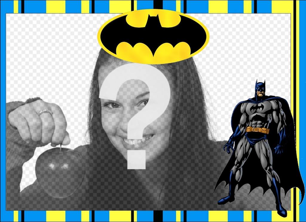 Marco gratis de Batman para personalizar con tus fotos ..
